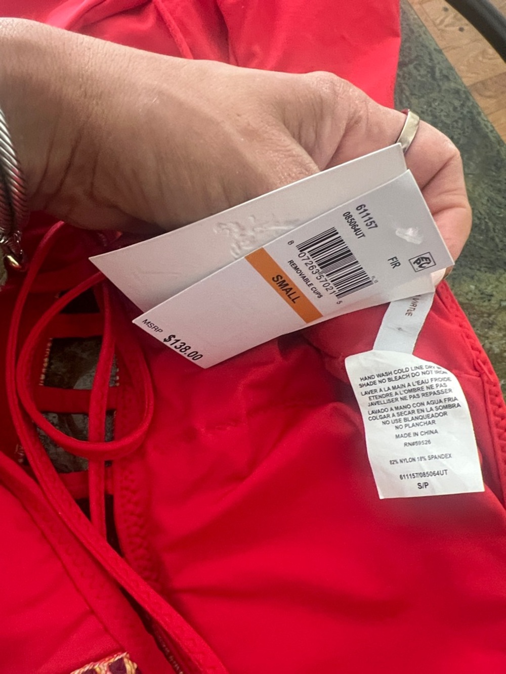 Becca Swimsuit 🍓🐠with Multicolor Trimo - Picture 7 of 9